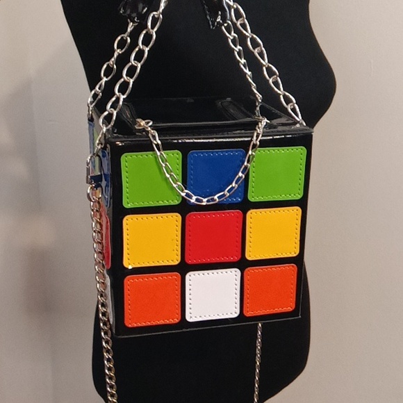 NWT RUBIK'S CUBE BAG ❤️💙💚🧡🤍💛 - Picture 8 of 17